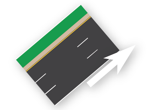 3 Lane One-Way (Left)