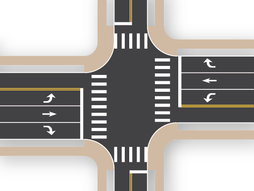 2×4 Intersection (Offset)