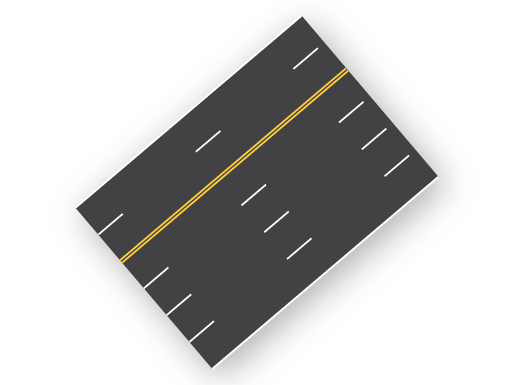 6 Lane (2+4 Dashed)