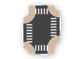 2×3 Intersection (Offset)