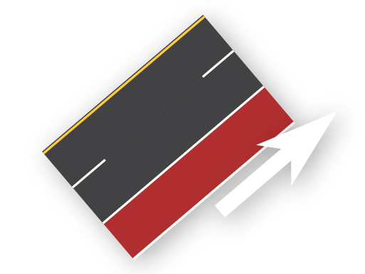 3 Lane One-Way (Right)