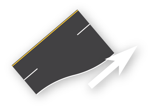 2 to 3 (Add Right Lane)
