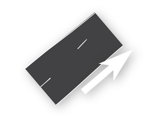 2 Lane (Parking) to 3 Lane (No Parking) (Add Right Lane)
