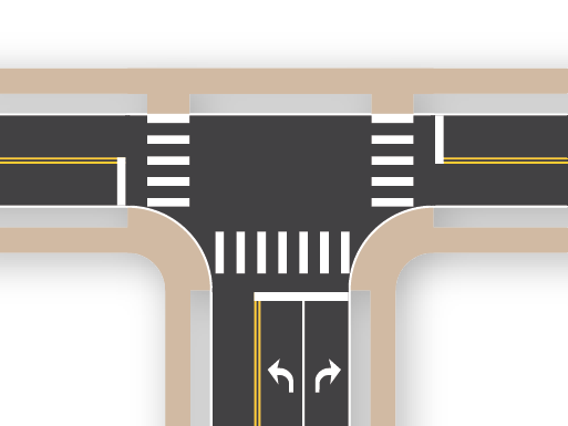 3×2 Intersection (3 Leg)