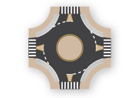 Mini roundabout