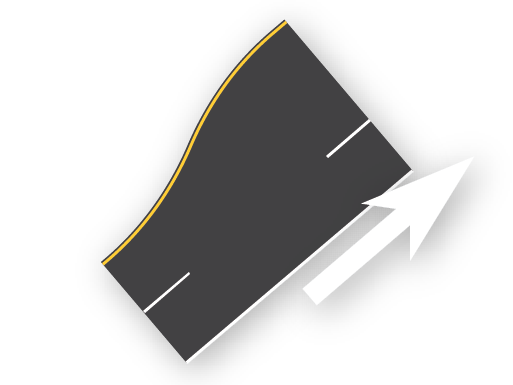 2 to 3 (Add Left Lane)