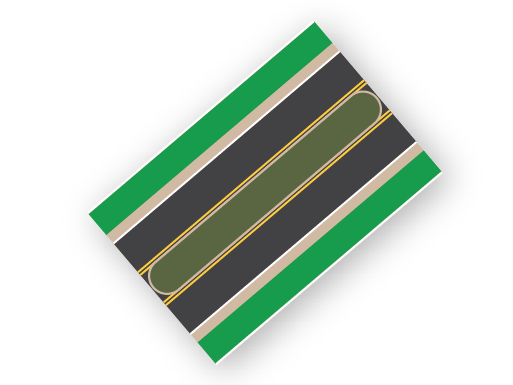 3 Lane (Median)