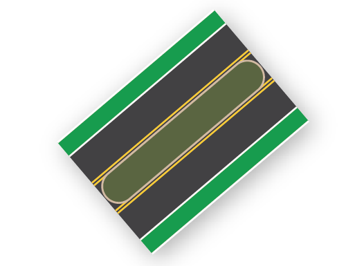 3 Lane (Median)