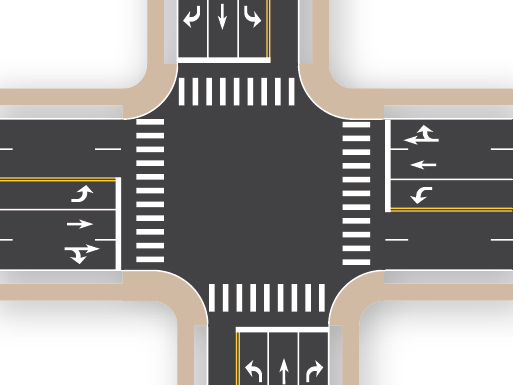 4×5 Intersection (Offset)