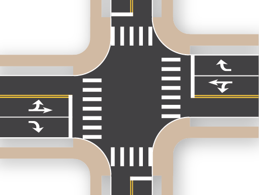2×3 Intersection (Offset)