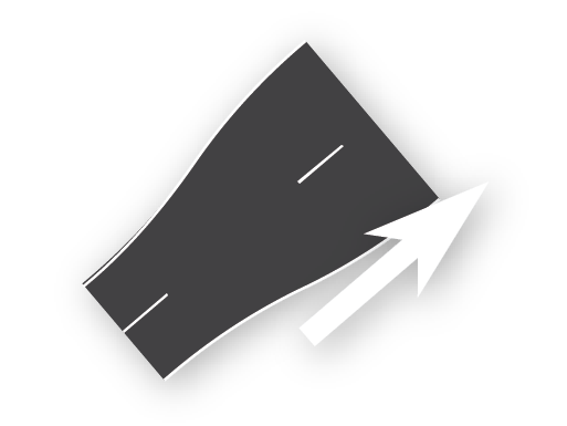 2 Lane (Begin/End)