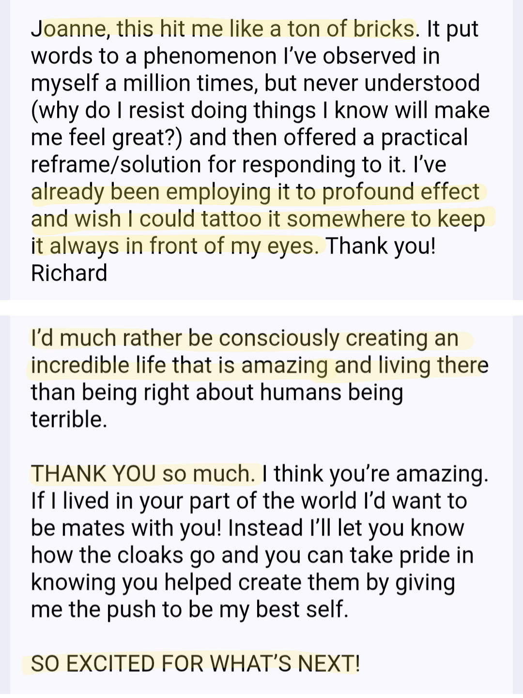Student review