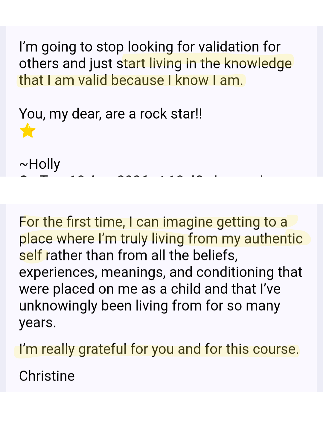 Student review
