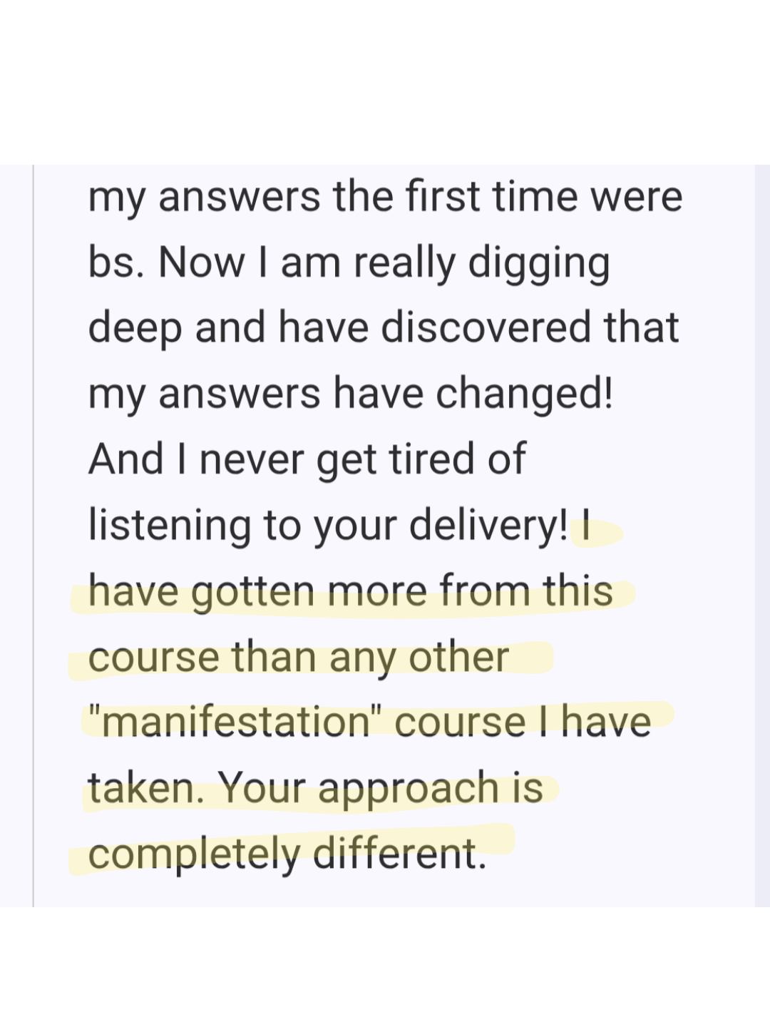 Student review