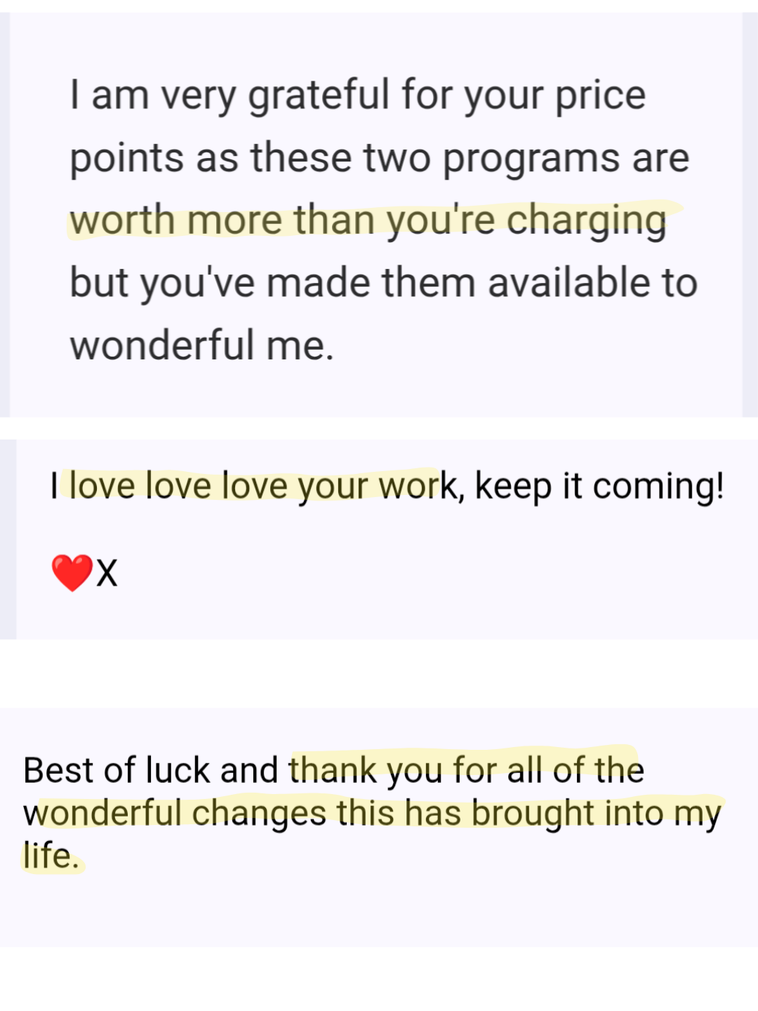 Student review