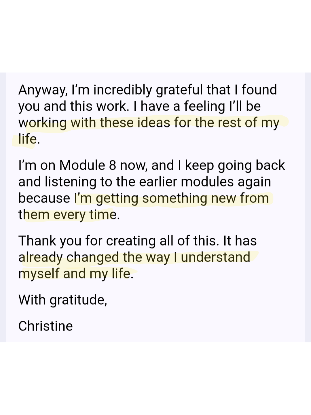 Student review