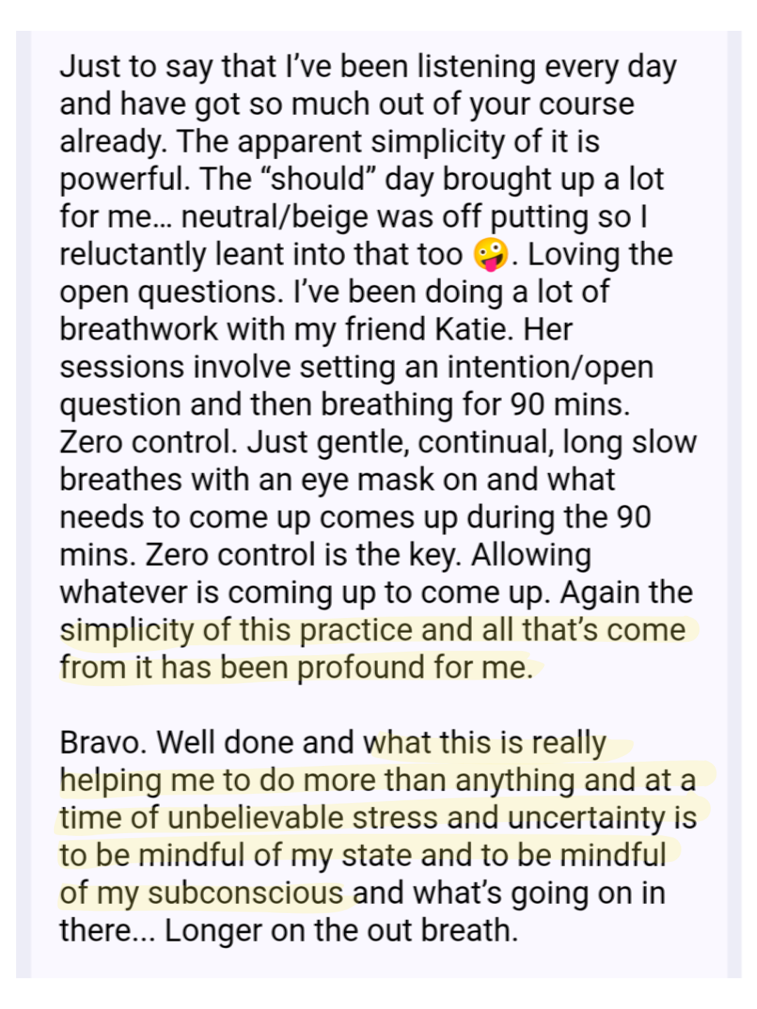Student review