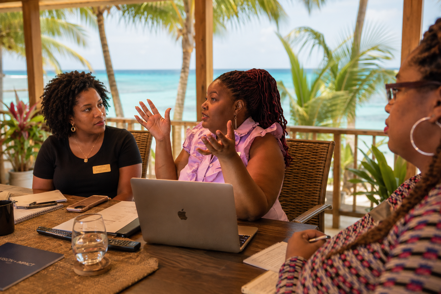 Dr. Nicole R. Robinson facilitating a Vision + Impact gathering in Belize