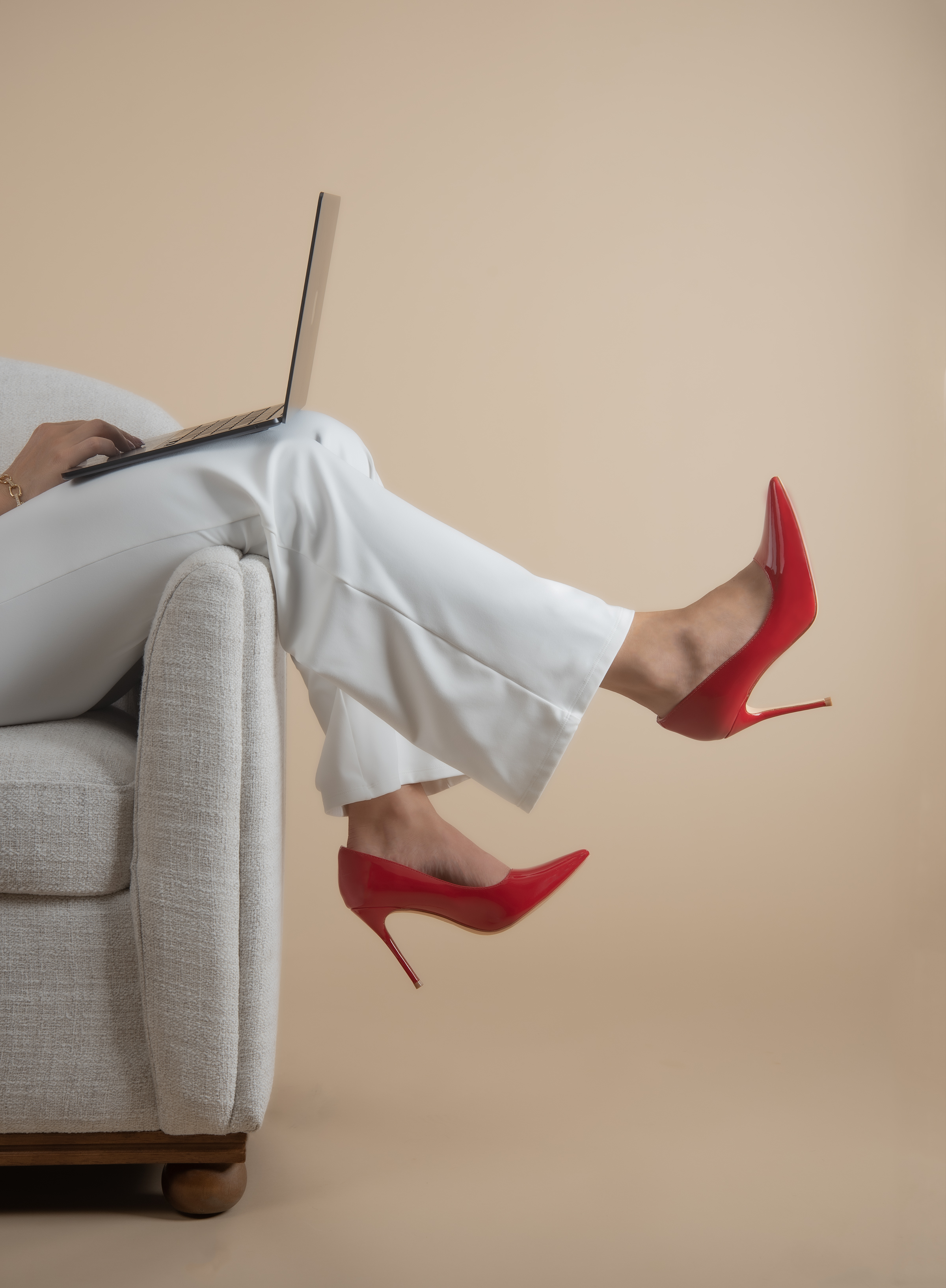 Working, in her own time