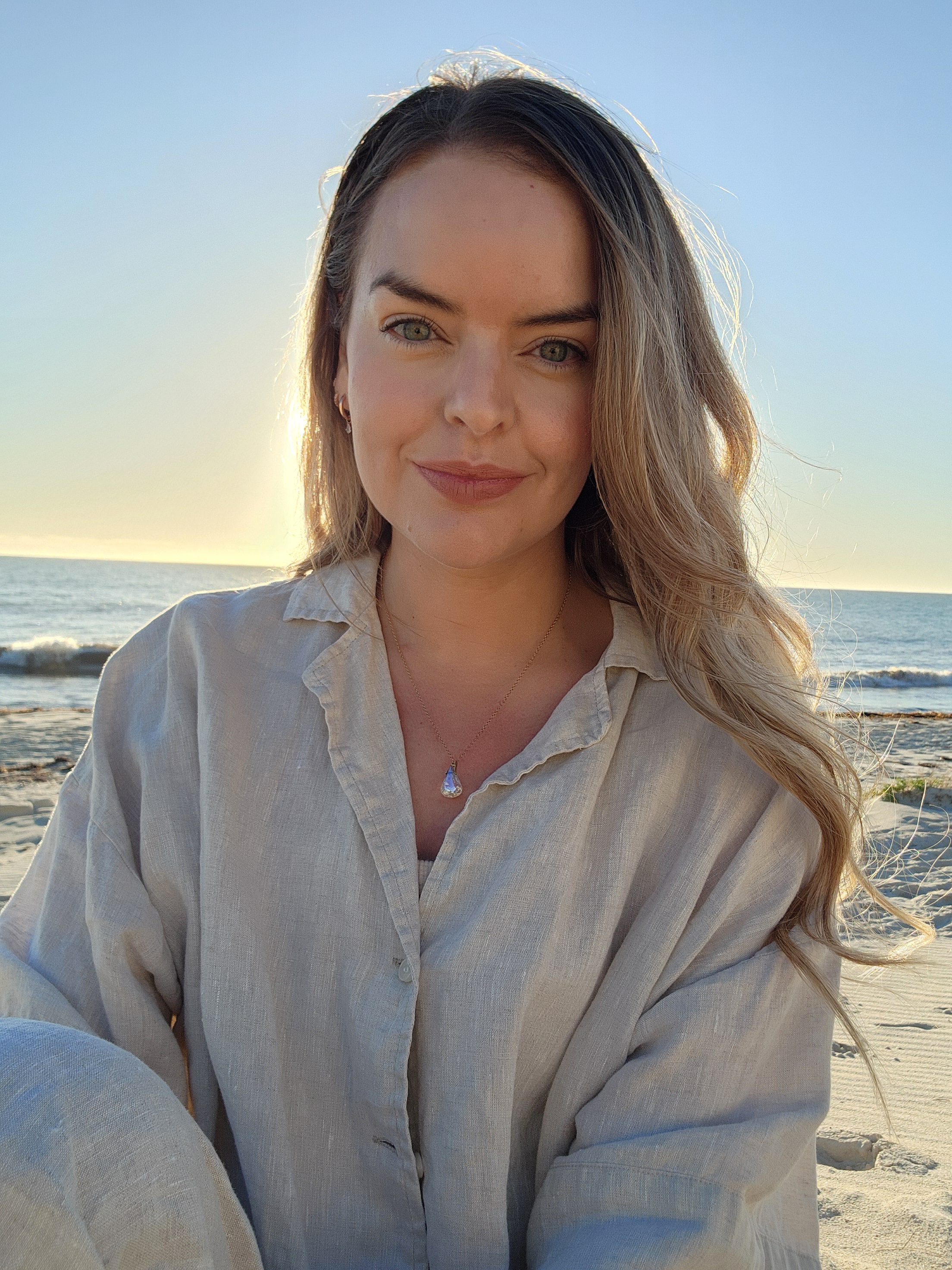 Amanda at the beach