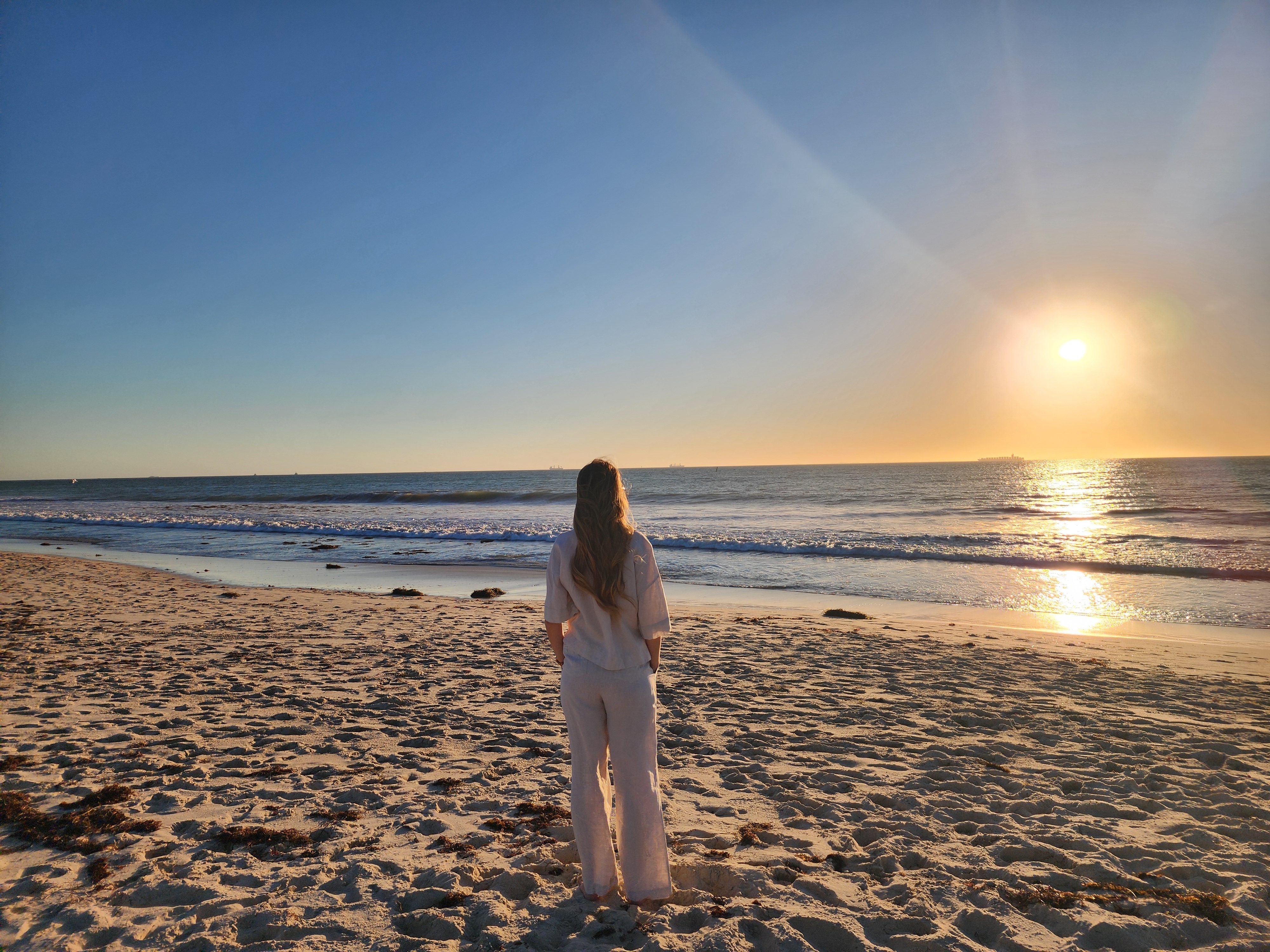 Amanda on the beach