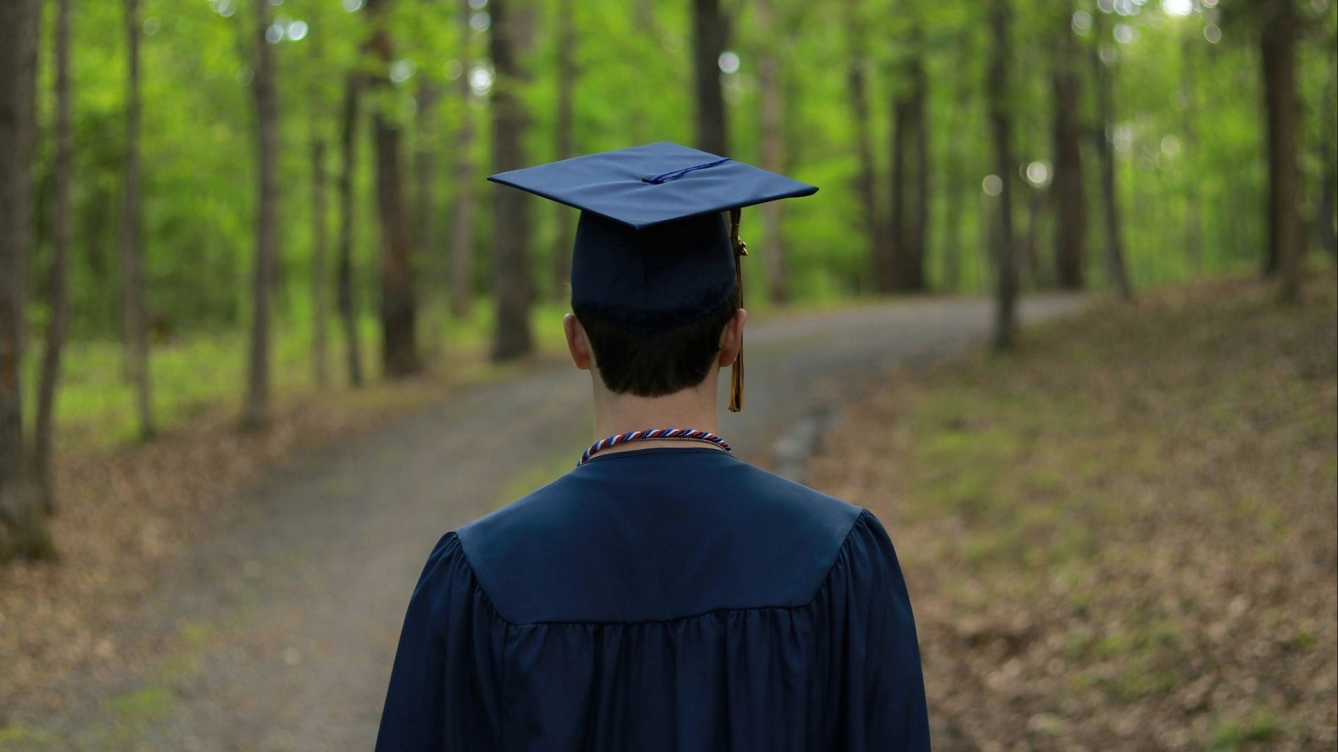 A person moving through a life transition