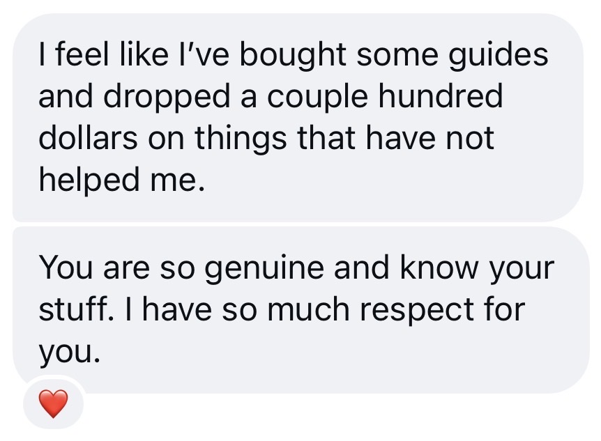 A message from a follower