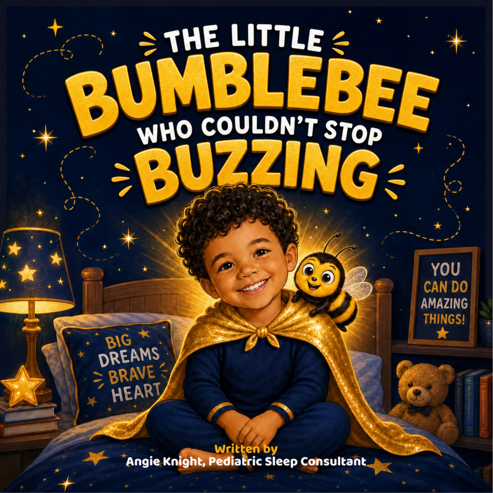 Cover of The Little Bumblebee Who Couldn’t Stop Buzzing by Angie Knight