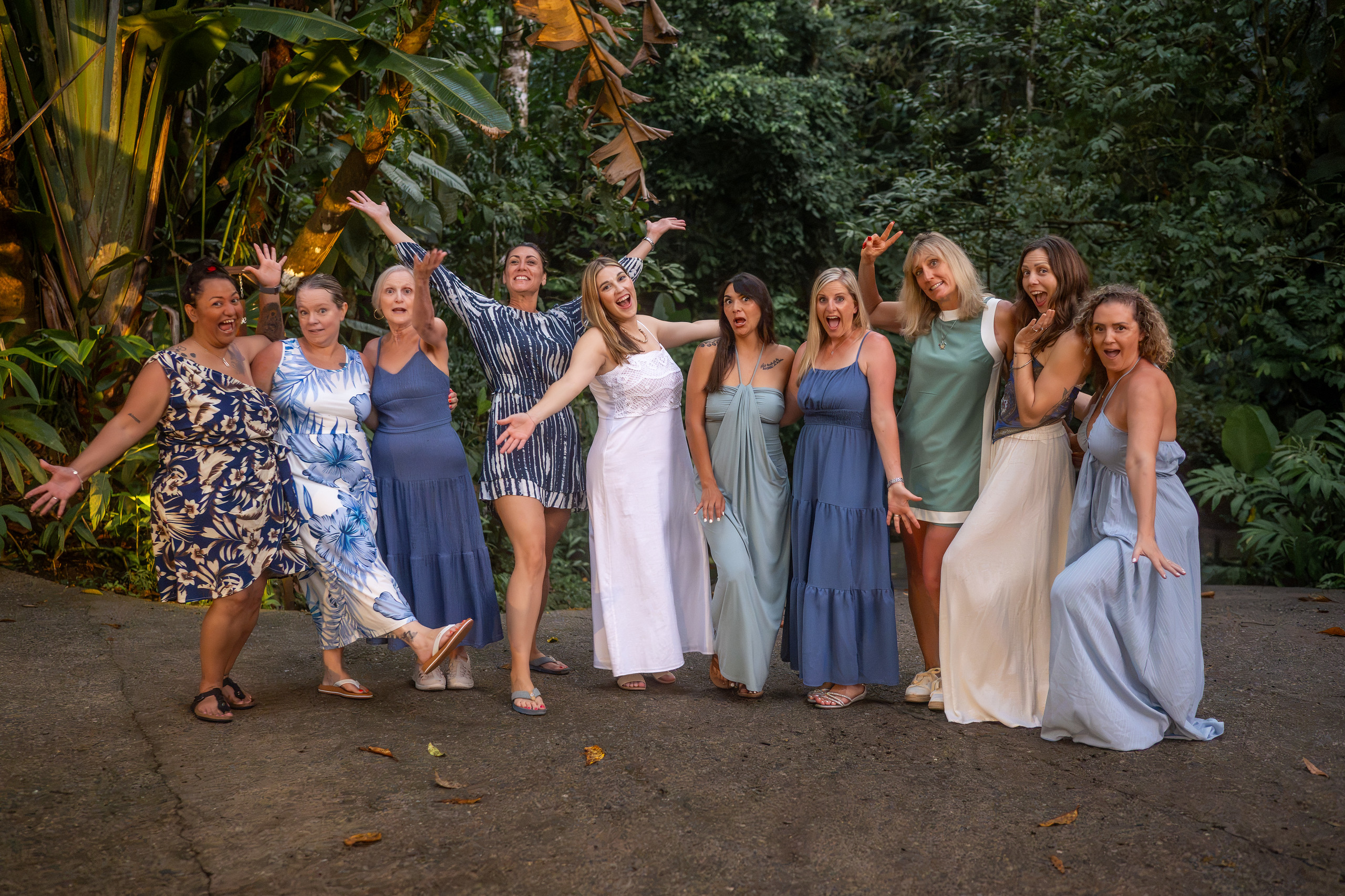 Women laughing and connecting during a Rooted Reset™ retreat in Costa Rica
