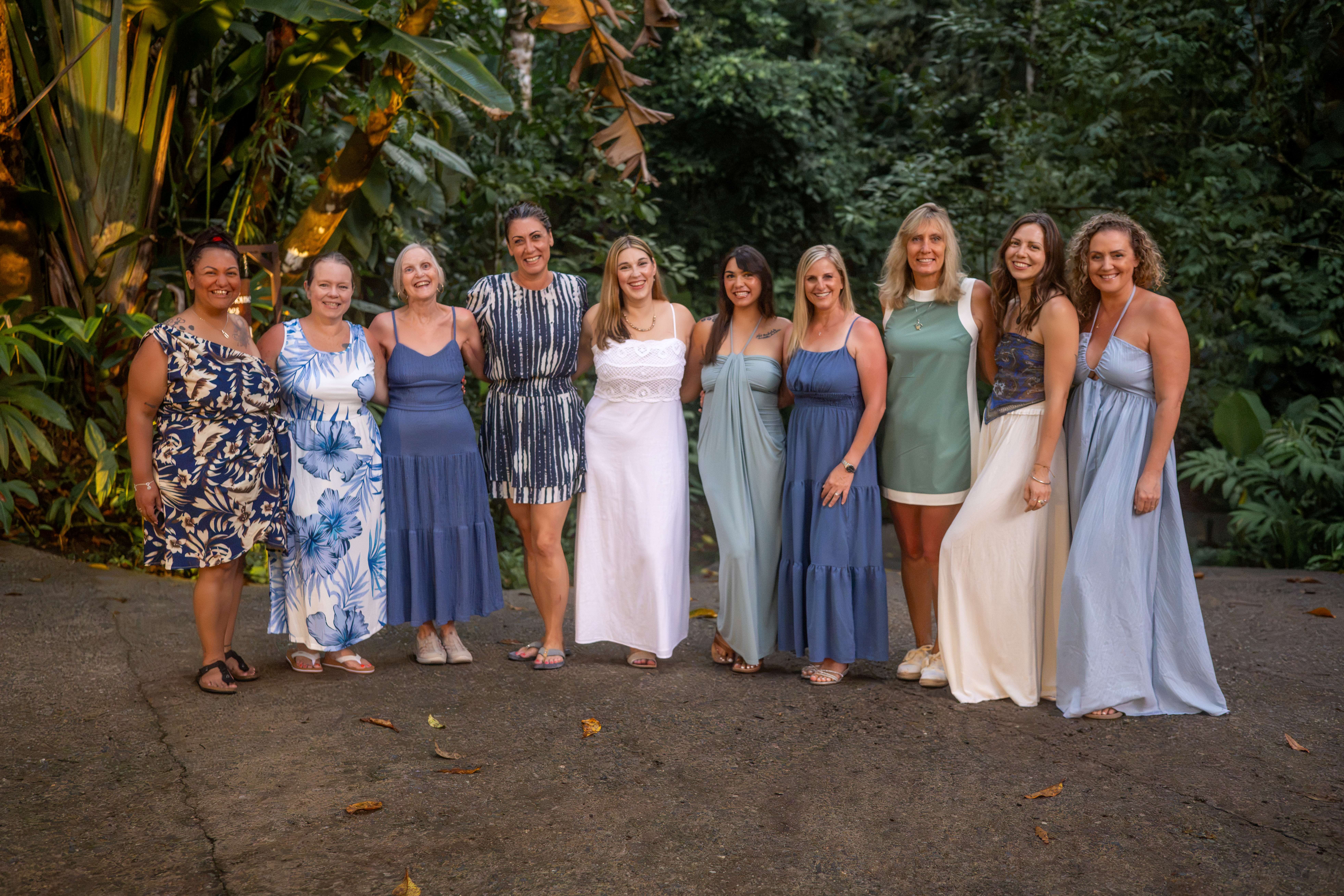 Women together during a Rooted Reset™ retreat