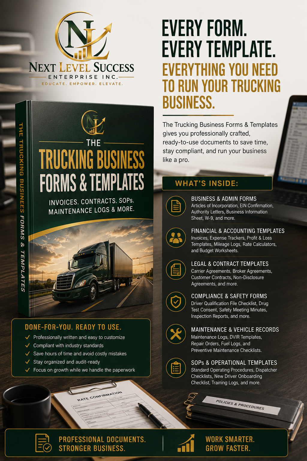 Book 5 - Trucking Business Forms & Templates