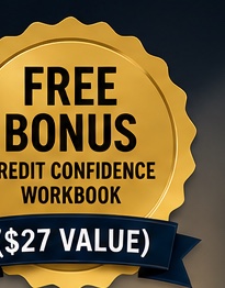 Free bonus Credit Confidence Workbook badge