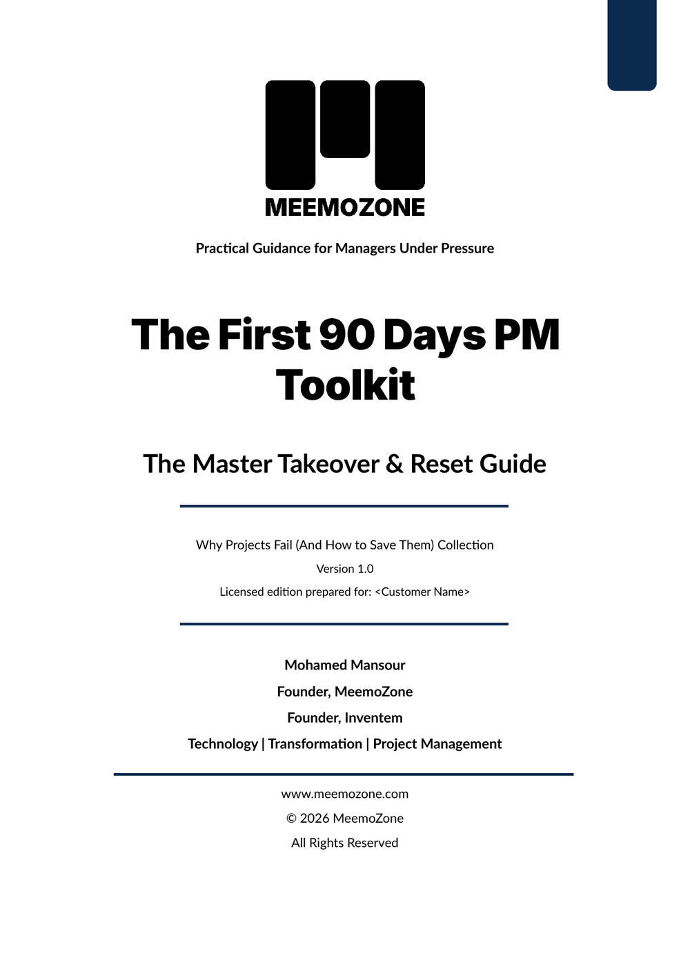 The First 90 Days PM Toolkit