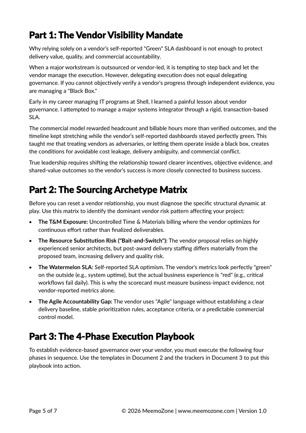 The Sourcing Archetype Matrix