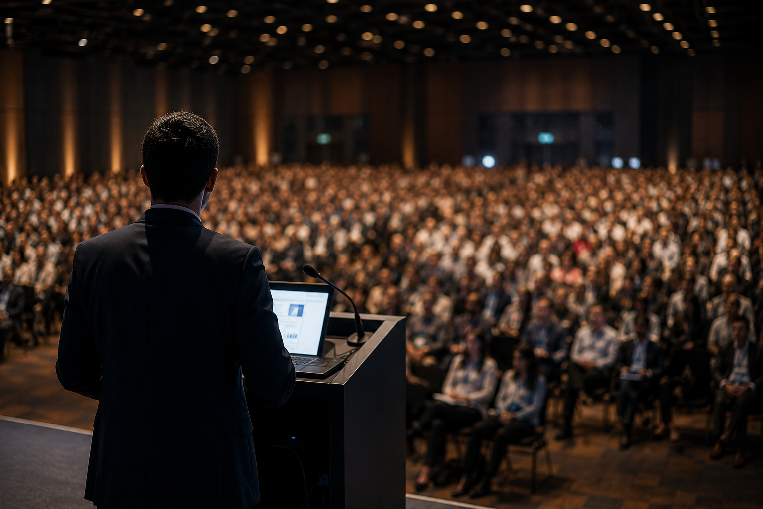 Presenting research at an international conference