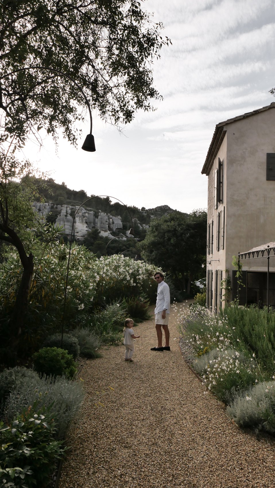 Camino del jardín en Domaine de Chabran, Provence