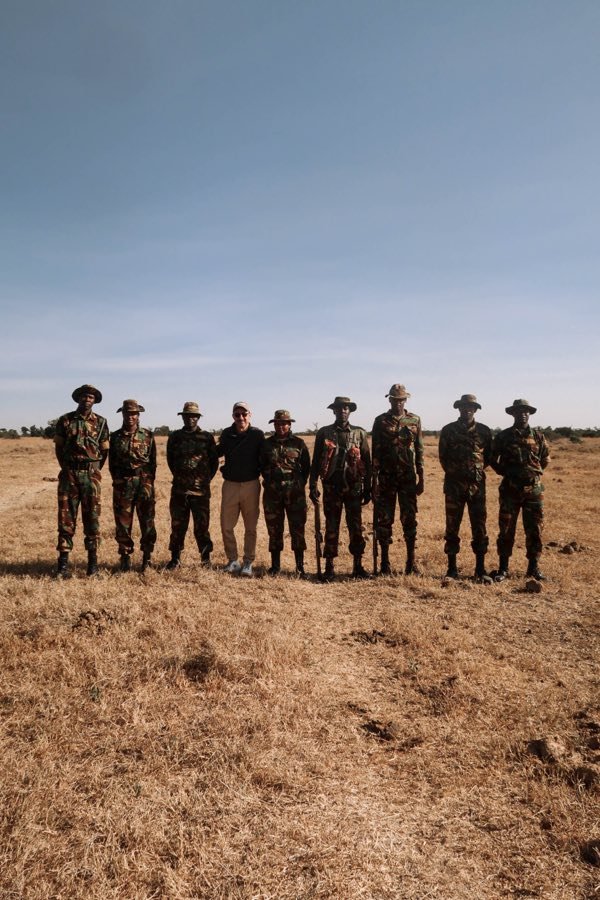 Con los rangers, Kenya