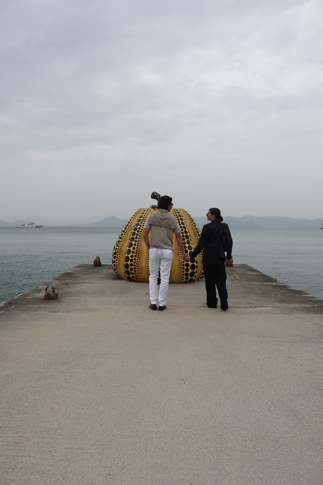 La calabaza de Kusama en Naoshima