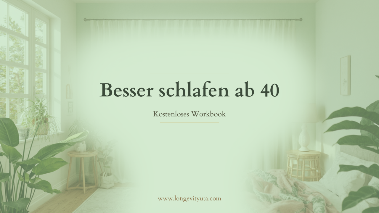 Besser schlafen ab 40 Workbook Cover