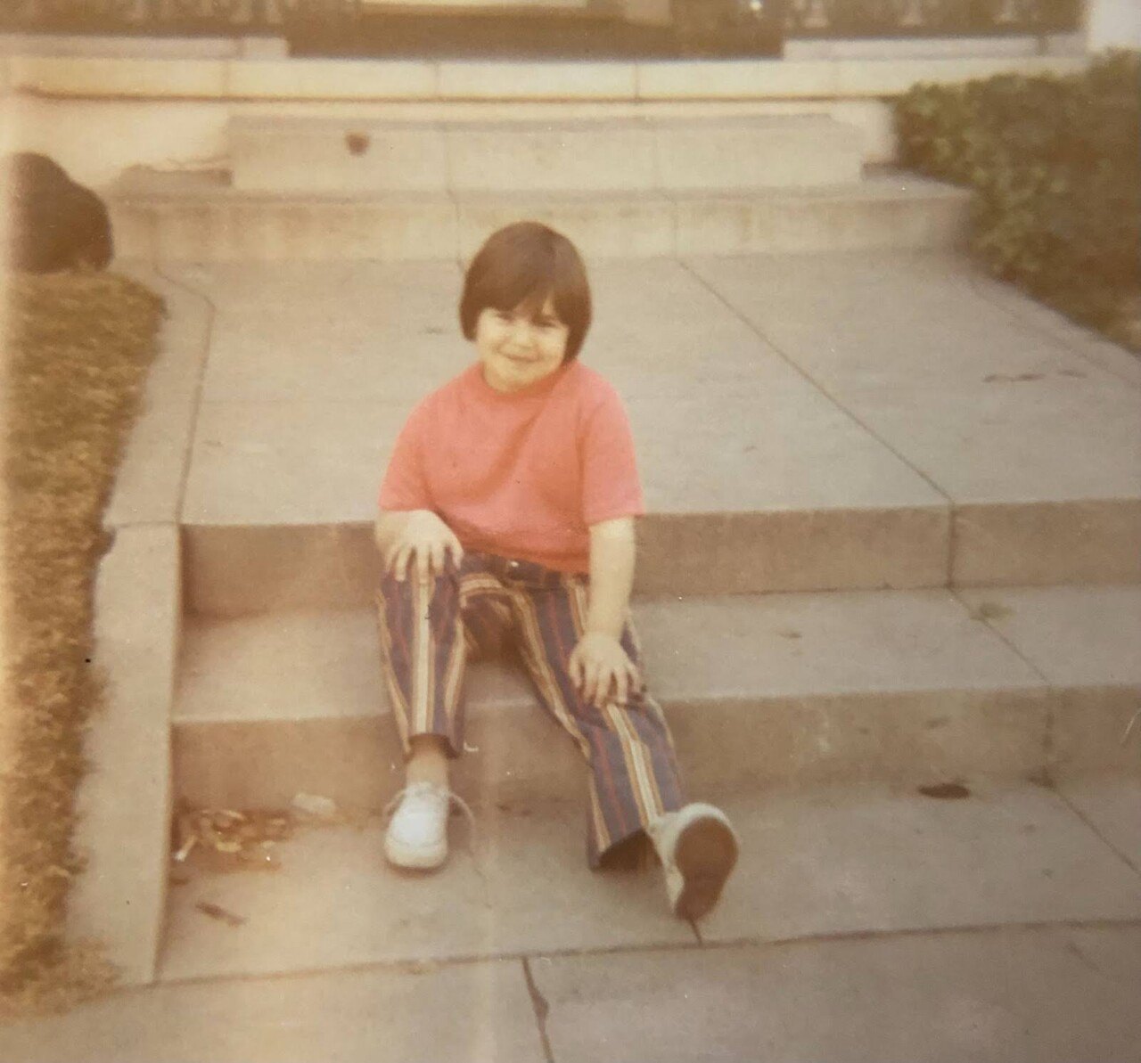 Meg Bradbury as a child