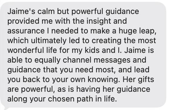 Client testimonial