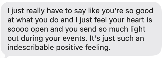 Client testimonial
