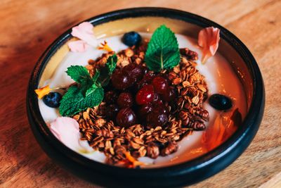 Warm spiced tea and Ayurvedic herbs