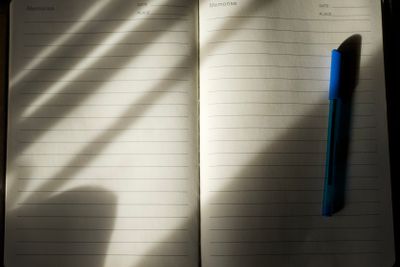 Journal and pen for self-reflection