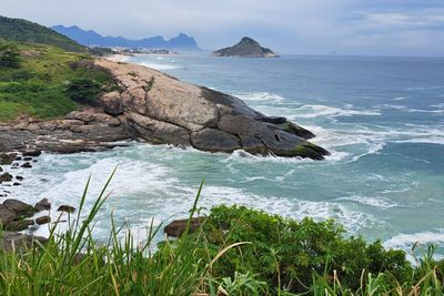 Coastal view of natural surroundings