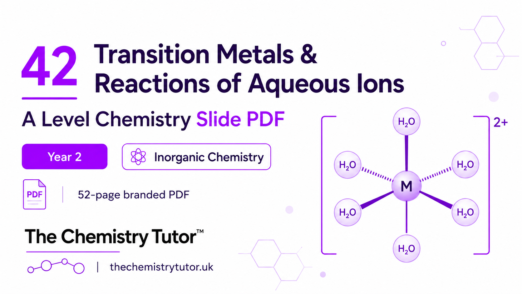 42 Transition Metals & Reactions of Aqueous Ions thumbnail