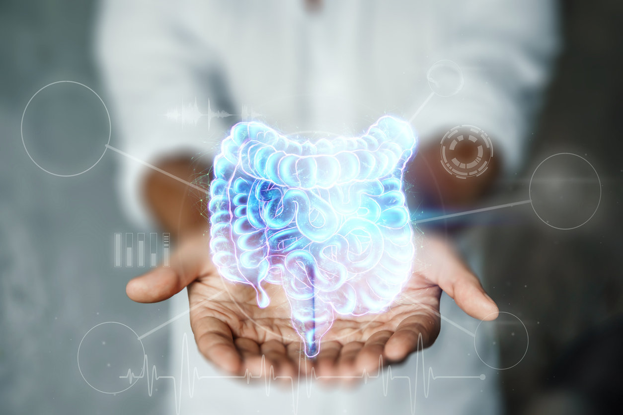 gut in doctors hands