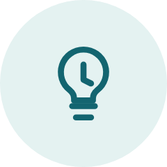 A lightbulb icon