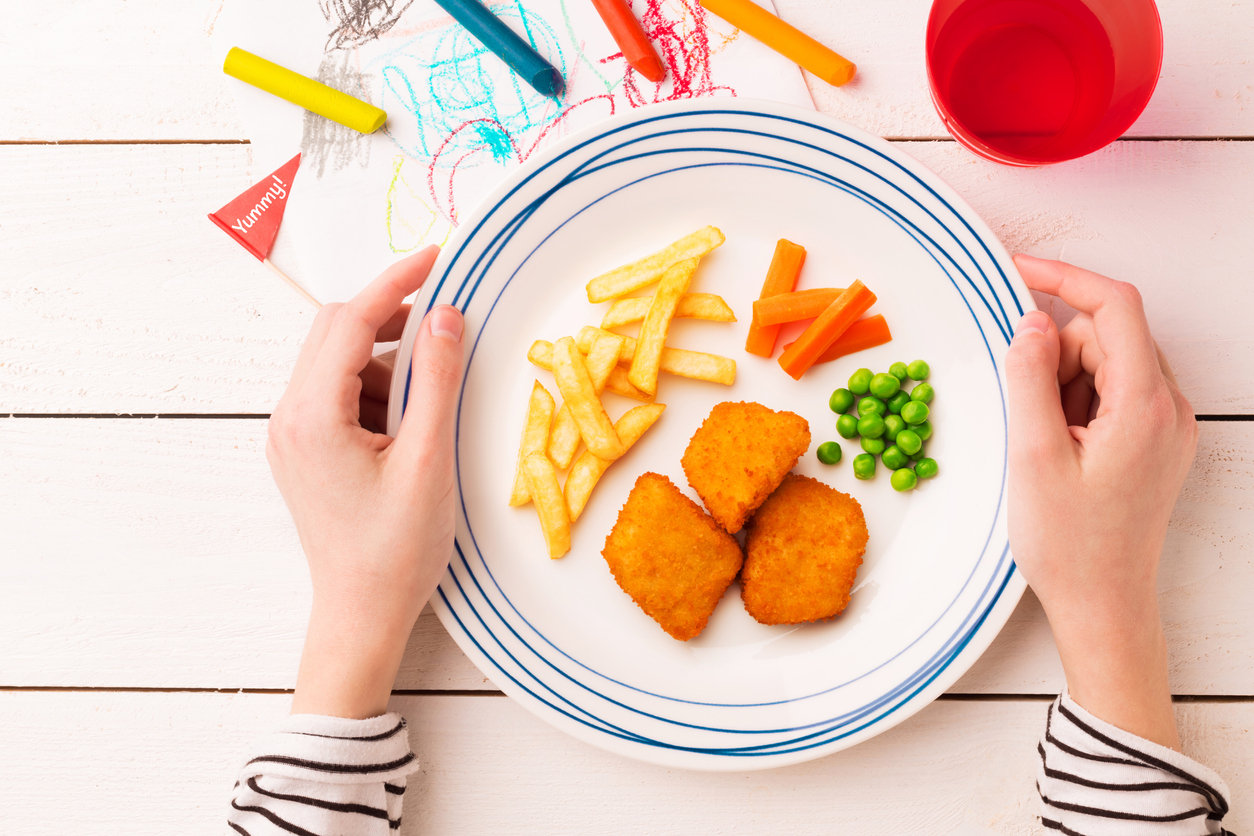 Kids food exposure plate