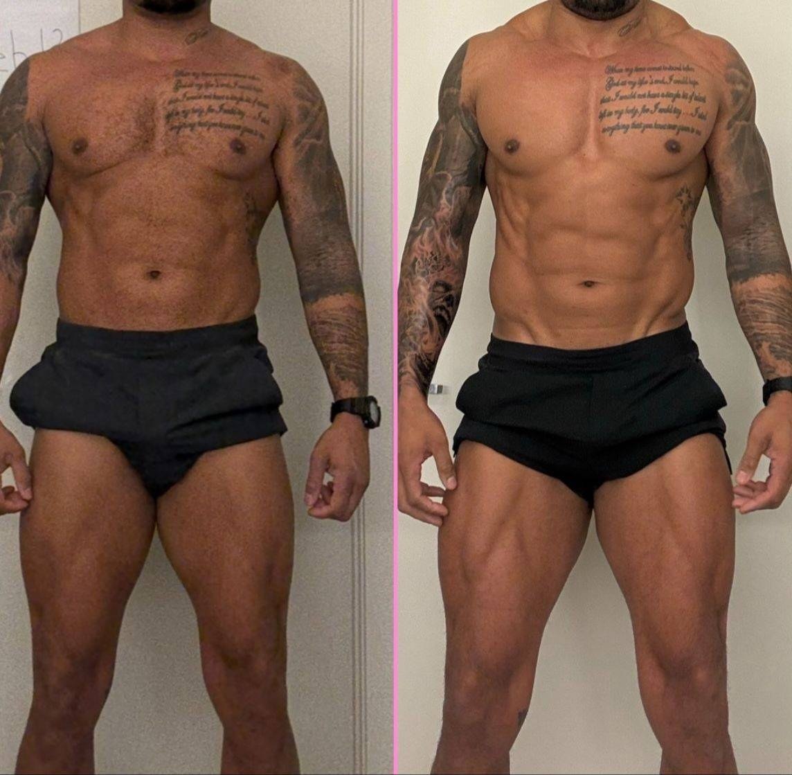 Andre Tate’ before and after